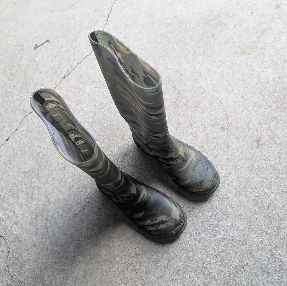 Camouflage Boys Rain Boots
